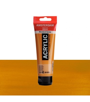 Tubo de acrílico Amsterdam gama color amarillo ocre oro