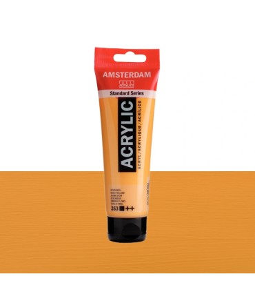 Tubo de acrílico Amsterdam gama color amarillo ocre