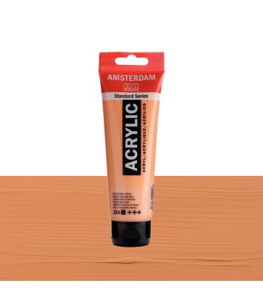 Tubo de acrílico Amsterdam gama color amarillo napoles rojo