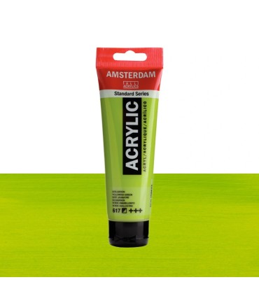 Tubo de acrílico Amsterdam gama color verde amarillento