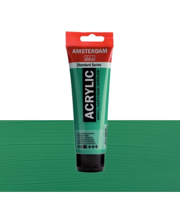 Tubo de acrílico Amsterdam gama color verde verones