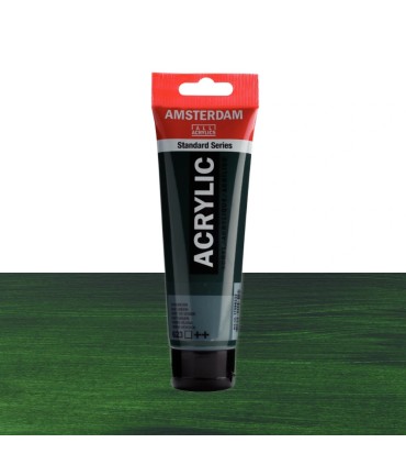 Tubo de acrílico Amsterdam gama color verde vejiga