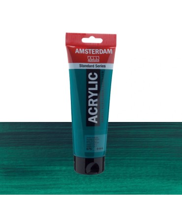 Tubo de acrílico Amsterdam gama color verde ftalo