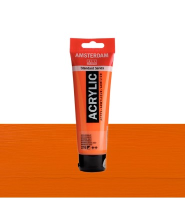 Tubo de acrílico Amsterdam gama color amarillo anaranjado azo