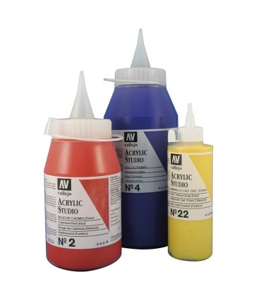 Pintura acrílica Studio Vallejo 200ml-500ml